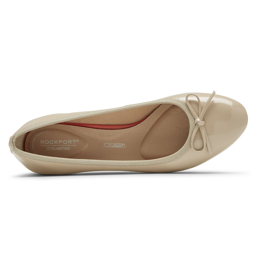 Rockport Pumps Dam Beige - Total Motion Sydney Bow - JQOEH7169